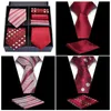 Neck Ties Highend Mens Tie Set Gift Box with Necktie Pocket Square Suits for Party Wedding Business Vintage Floral Gravata Men Gifts J230227