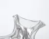 Metallic Crop Top för Dam Tank Shiny Ärmlös Cut Out Party Clubwear Holographic Camis Silver S M L