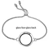 Braccialetti di fascino Acciaio inossidabile 316L Locket di memoria vivente Bangel per le donne 30mm Charms galleggianti Medaglioni Gioielli fai da te che fanno regalo