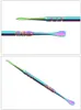 Smoking Accessories Rainbow silver Dab Tool long dabber tool metal single smoke for wax dry herb FY3679 0228