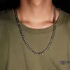 6mm 8mm Collier de mode hommes et femmes accessoires de bijoux de créateur classique hip hop chaîne cubaine contracté collier pendentif de luxe