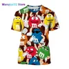 Männer T-Shirts Cartoon Niedlich Sommer Hip Hop Jungen Mädchen T-shirts 3D-gedruckte Harajuku Straße Hip Hop Spaß Hohe Qualität Crewneck Short Seve 0228H23