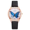 Armbandsur Gaiety Brand Women Watches Luxury Löstmärkt Rhinestone Butterfly Damläderklänning Arm Kvinnlig ClockWristwatches