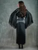 Bridesmaid Dress 2023 Black Long Lingerie Women's Ladies Bride Robes Kimono Robe Satin Silk Lace Night Wear Gown Sleepwear Wedding