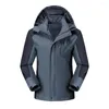 Mäns ner Autumn Winter Mens Softshell Vandring Parkas Jackets dragkedja Vattentät vindtät snabbtorkande andningsmän utomhus kappa