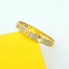 Fashion Designer bangle Bracelet For Women Full Diamond Gold Letters Bracelets Gifts Womens Luxury Love Bracelets Jewelry