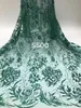 Fabuleux ASO EBI Robes De Soirée Africaines Sexy Sheer Vert Split Longue Soirée De Bal Robes Appliques Paillettes Spaghetti Col En V Met Gala Robes 2023 BC15291