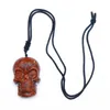 Chains Skull Shaped Resin Geometric Natural Crystal Stone Energy Pendant Necklaces Pendulum Halloween Jewelry For Men And Women