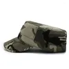 Berets Unisex Army Hats Cadet Caps Militärhut Verstellbarer flacher Top bestickter Baseballkappe