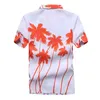 Chemises décontractées pour hommes mode plage chemises hawaïennes hommes vêtements 2023 été cocotier imprimé à manches courtes bouton vers le bas hawaïen Aloha chemises hommes Z0224