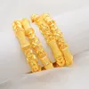 Bangle Luxe Ethiopische gouden kleurbanden voor Afrikaanse vrouwen Indiase Midden -Oosterse Dubai Sieraden Armbanden Braziliaanse Bangen 230228