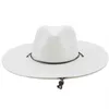 Large Brim Chapeaux 10.5CM Brim Grand Chapeau De Paille Pour Femmes Hommes Jazz Fedoras Refroidissement Chapeaux De Soleil D'été Respirant Élégant Dames Chapeau De Fête En Gros G230227