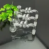 Accessori per fumatori Vaso a spirale trasparente a forma di T Bong in vetro Pipa in vetro Pipa ad acqua Rig olio Ciotole in vetro Brucia olio