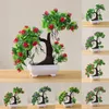 Decoratieve bloemen 1 pc kunstmatige boomtak nep plantenbloem huis decor pography props voor kamer el decoratie simulatie bonsai