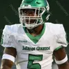 Nowe koszulki piłkarskie koszulki piłkarskie niestandardowe północne Texas Unt Mean Green Football Jersey NCAA College Cedrick Hardman Jason Bean Aune Adaway III White Simpson KD