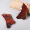 Natural Stone Guasha Jade Beauty Scraping Massage Tools for Neck and Face Skin Care Scraper Sawtooth Gua Sha Tool Mookaite Jasper Massager