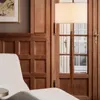 Lampada da terra in legno stile moderno elegante lusso con paralume in lino lampada con supporto in legno 45 cm di larghezza 148 cm di altezza per la decorazione della sala studio della camera da letto del soggiorno dell'hotel