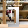 Thoughters Racks Magnetic Levitation Floating Shoe Display Sneaker LED Light Rotazione per la raccolta di negozi pubblicitari 230228