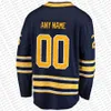 53 Jeff Skinner Kyle Okposo Personnalisé Hommes Femmes Kid Hockey Jersey Rasmus Dahlin Zemgus Girgensons Tage Thompson Dylan Cozens Mark Jankowski Victor Olofsson Jack Eichel