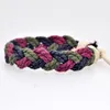 Strand tissé à la main ethnique mode bohême tressé Bracelet pour femmes hommes coton naturel mélangé corde usine en gros