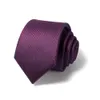 Cravates De Haute Qualité Violet Hommes Cravate De Mode Formelle De Mariage D'affaires Cravate Marque Designer 7 CM 8 CM Large Mâle Cadeau J230227