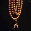 Strand Thuja Bracelets Beads 108 Number 6/8mm Tibetan Buddhist Meditation Natural Color Mala Prayer Bracelet For Men Women