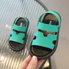 Sandalias Sandalias deportivas de cuero para niños Zapatillas para niños pequeños Zapatos de playa Zapatos deportivos informales con punta abierta para niños Sandalias de verano 36Y Z0225