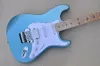 Guitarra elétrica azul com floyd rose bordo braçadeira pode ser personalizada como solicitação