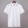 2023 Designer de luxe Hommes Polos Robe T-shirt Lettre de broderie Imprimé Tops Coton Épais Respirant T-shirts à manches courtes Casual Polos d'été pour hommes Noir et blanc M-XXXL