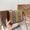 Projektanci mody torebki na ramię sprawdź skórzaną torbę posłańca crossbody pojedyncze torebki Tartan płótno patchworka kolorowy aparat mody listu