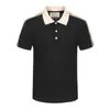 남성 스타일리스트 폴로 셔츠 럭셔리 이탈리아 남성 캐주얼 탑 Tshirt 2023 패션 디자이너 Polos Mens 여름 짧은 소매면 T 셔츠 아시아 크기 M-3XL