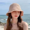 Breite Krempelnhüte Hüte für Frauen Sommer Strohhut Frau Faltbar im Freien 2022 Sonnenschutzhöhe Panama Hut Beach Hats Mode Elegante Cap G230227