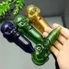 Accessoires pour fumeurs Super Skull Ghost Head Pipe en verre Bongs en verre Tuyaux de brûleur à mazout Conduites d'eau Plates-formes pétrolières