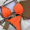 Kadın mayo tasarımcısı bikini yaz plaj mayo moda seksi iç çamaşırı mayo bölünmüş bikini boyutu S-XL