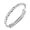 Bangle Frosted Bracelet Bangles Silver Plated Bracelets & Round Tube Push-pull Meteor For Women Jewelry CF6