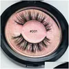 False Eyelashes Pink Box 3D Mink Eyelash Extensions Thick Lashes Natural Eye Makeup Maquaigem Drop Delivery Health Beauty Eyes Dhtjm