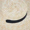 Cappelli a tesa larga Cappello di paglia di grano naturale per le donne Estate 2023 Cappello a tesa larga Cappellino da sole da spiaggia da donna Protezione Visiera Sombrero Playa Mujer G230227
