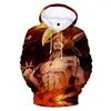 هوديز رجال لعبة Seven Sins 3D Sweatshirt Game حول ملابس أنيمي غير رسمية عمل شباب فضفاضة