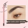 Ögonbrynsförstärkare Pinkflash Waterproof Pencil Wood Dålig mjuk eyeliner Långlastande antisweat forma pennpennor släpp leverans hälsa vara dhpkg