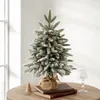 Kerstdecoraties Large 60/90 cm Home Pakket Raam woonkamer PE Decoratie kunstmatige witte groene boom 2023 jaar decor