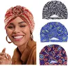 Etnische kleding 2023 Springstijl Moslim hoed mode mode bloemenhoofdband vrouwen donut tulband caps Africain femme turbante