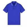 T-shirts pour hommes T-shirt pour hommes 22SS18 Polo à revers en coton Haut de gamme Été Respirant Séchage rapide Simple Demi-manches