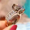 14K Gold Vintage Lab Diamond Finger Ring 925 Sterling Silver Party Wedding Ring band Rings for Women Men Engagement Jewelry Gift