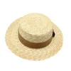 Wide Brim Hats Summer Women Natural Wheat sun Hat 7cm Brim Boater Derby Beach Straw Hats Lady Casual spring autumn protection caps G230227