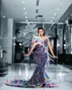 2023 Arabisch ASO EBI Buntes Meerjungfrau Prom Kleider Feather PEPAPE Lace Evening Formal Party Zweiter Empfangsgeburtstag Verlobungskleider 2035