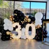 Altre forniture per feste di eventi 7393 cm Figura di compleanno gigante Palloncino Scatola di riempimento Decorazione Baby Shower Numero di matrimonio Cornice 230228