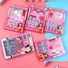Комплекты для ногтей, дети, девочки, ложные ногти, набор игровой домик принцессы