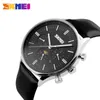 Polshorloges modehorloges mannen zakelijke kwarts 30m waterdichte casual lederen merk horloge relogio masculino 9117wristwatcheswristWatches th