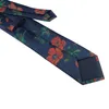 Halsband lyxiga män slips blommig nackband för mens skjorta tillbehör gentleman affärsdräkt cravat vintage slips nyår gåva till man j230227