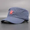 Berets Men Women Militaire hatfashion Summer Herfstmerk Classic Vintage Star Verstelbare volwassen platte Top Cap AD106